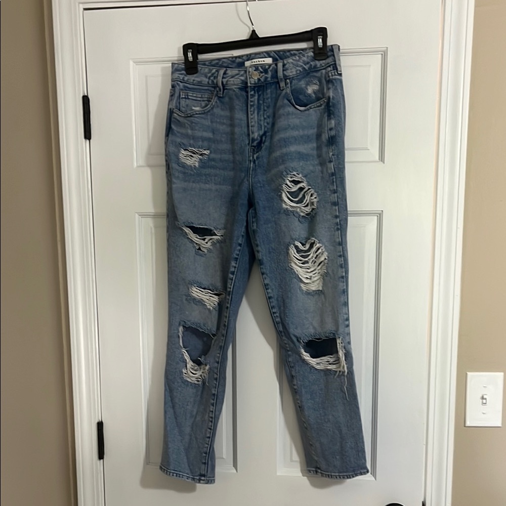 PacSun Blue Boyfriend Distressed Jeans